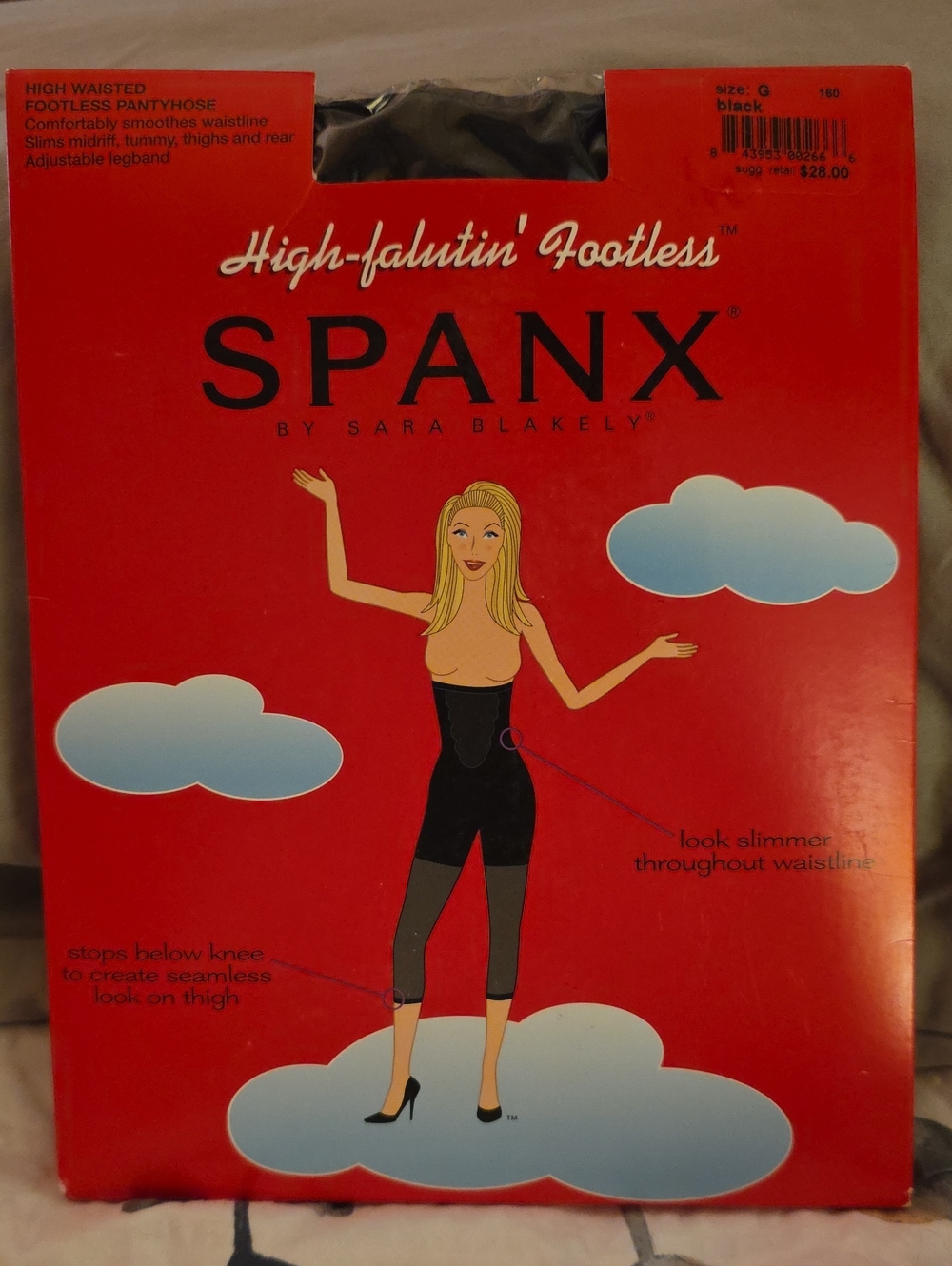 SPANX Black High-Waisted Footless Shaper Capri